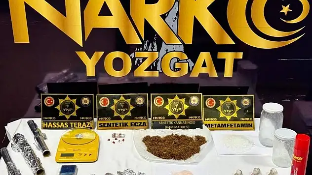 Yozgat'taki uyuşturucu operasyonu! Evden çok sayıda zehirli madde çıktı