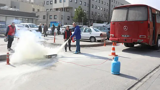 Melikgazi Belediyesi'nden olası yangınlara karşı eğitim