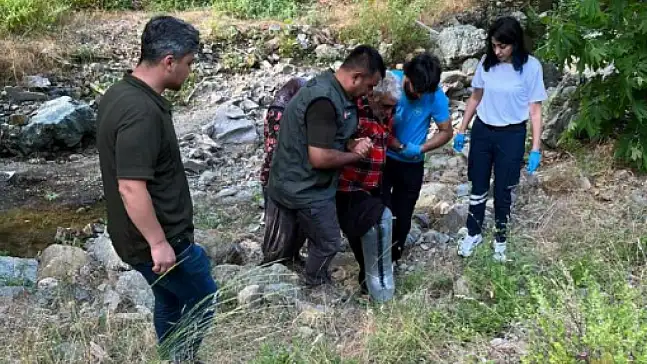 Kayalıklardan düşen şahsı orman ekipleri kurtardı