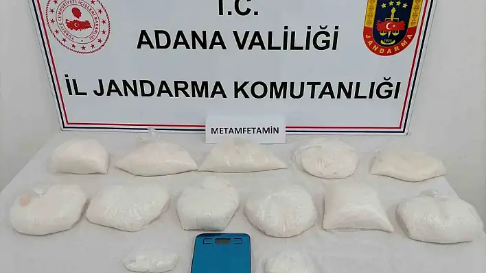 10 kilo 244 gram metanfetamin ele geçirildi