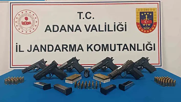 Adana'da çok sayıda ruhsatsız tabanca yakalandı!