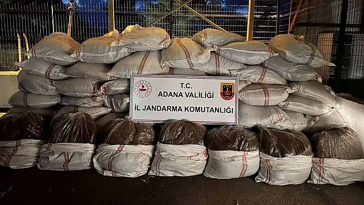 3 ton 100 kilo kaçak tütün ele geçirildi