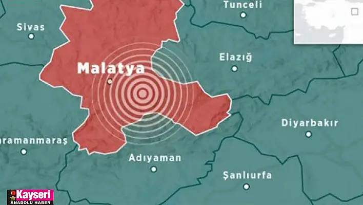 5,6 büyüklüğündeki deprem Kayseri'den de hissedildi
