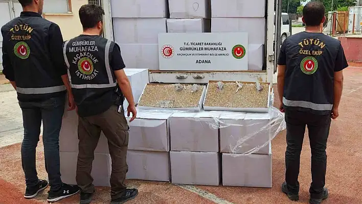 Adana'da 1 milyon 125 bin kaçak makaron ele geçirildi