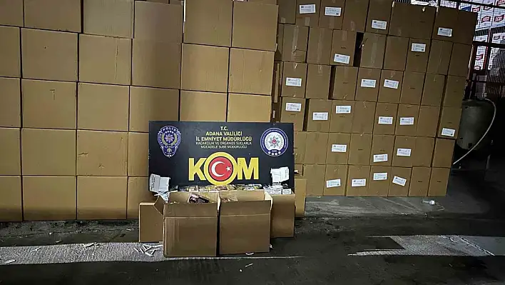 18 Milyon Adet Kaçak Makaron Ele Geçirildi