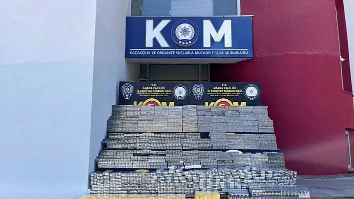 Adana'da dev kaçak sigara operasyonu!