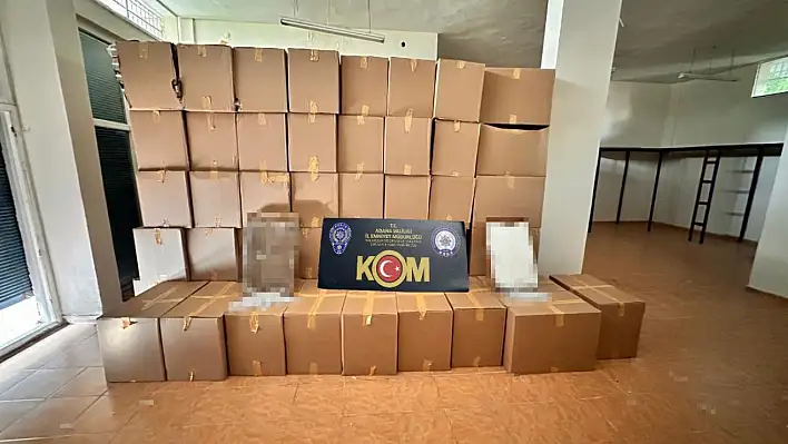 44 milyon TL'lik sigara ele geçirildi