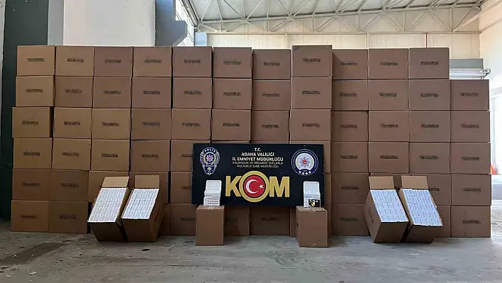 Adana'da kaçak makaronlar yakalandı!