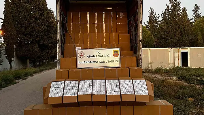 Adana'da milyonlarca kaçak makaron ele geçirildi!