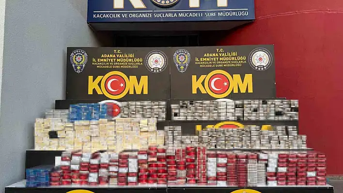 Adana'da kaçak sigara avı: Emniyetten nokta operasyon