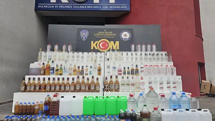 Adana'da büyük operasyon! gümrük kaçağı 567 litre alkol...