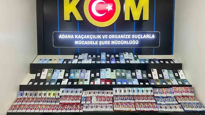 Adana'da kaçakçılık operasyonu: 3 milyon TL'lik malzeme ele geçirildi!