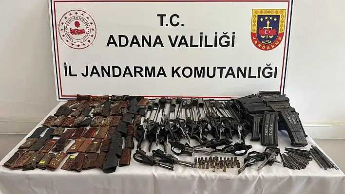 Adana'da cephanelik gibi ev: Silah üreten şüpheli yakalandı!