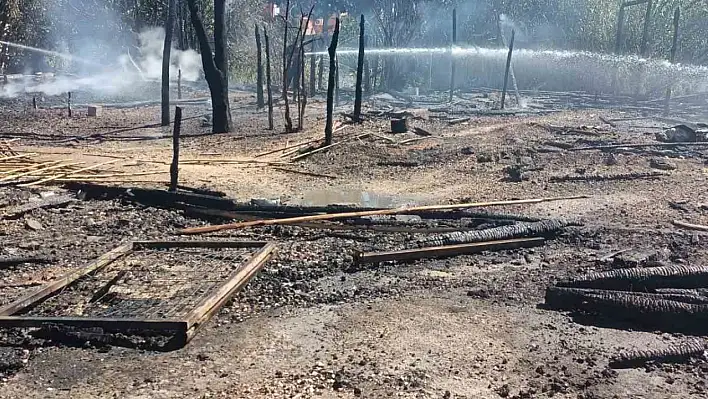 Adana'da tarım işçilerinin kaldığı çadırda korkutan yangın!