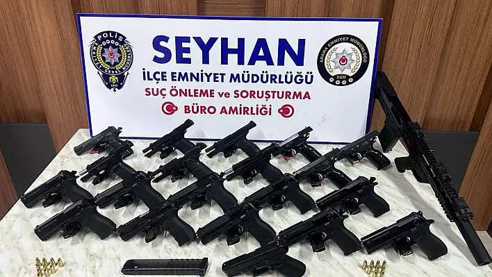 Adana polisi 35 ruhsatsız silah ele geçirdi