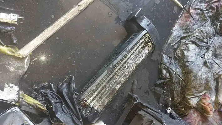 Yozgat'ta elektrik sobasından yangın çıktı!