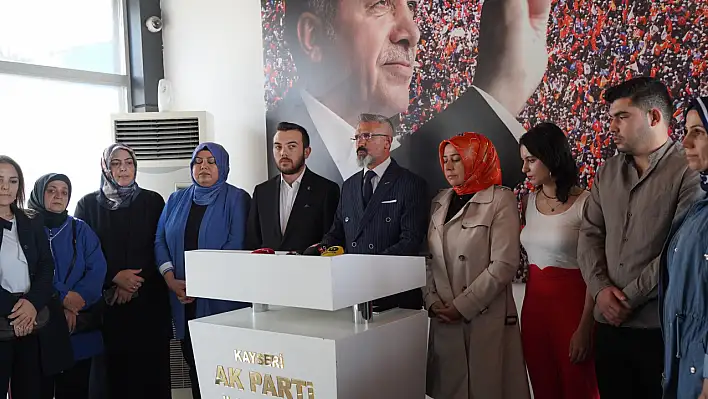 AK Parti Kayseri'den İsrail'in İnsan Hakları İhlallerine Tepki!