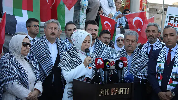 AK Parti Kayseri Kadın Kolları Gazze için bir araya geldi!