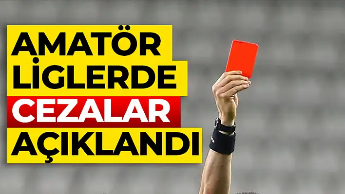 Amatörde disiplin kurulu kararları açıklandı! Futbolculara ceza yağdı