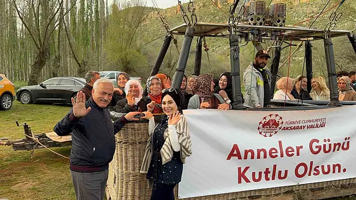 Aksaray'da Anneler Günü'nde gökyüzüne uçtular