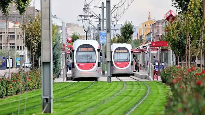 Talas tramvay hattının test sürüşleri aralık ayında