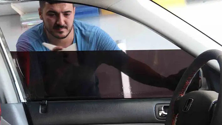 Kayseri'de cam filmine olan talep arttı!