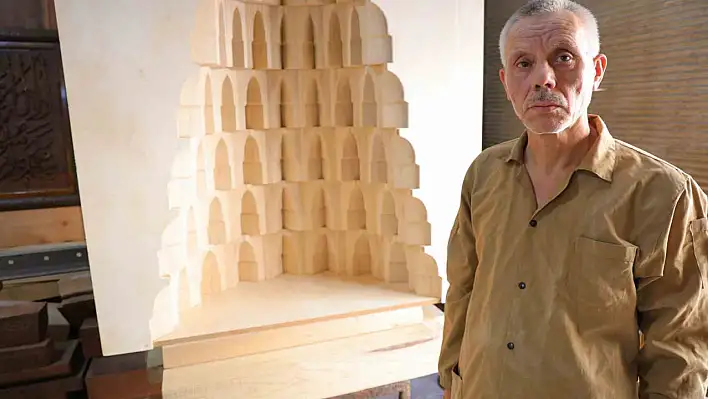 Asırlık mukarnas sanatı Kahramanmaraş'ta ahşapla hayat buluyor