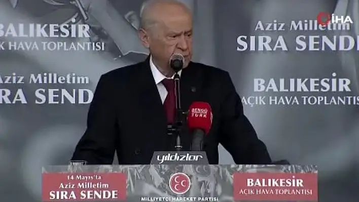 Bahçeli, muhalefete yüklendi