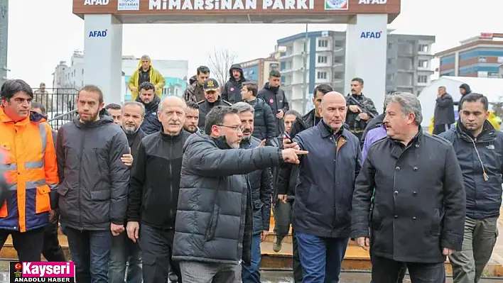 Bakan Soylu Melikgazi Mimarsinan Çarşı'yı gezdi