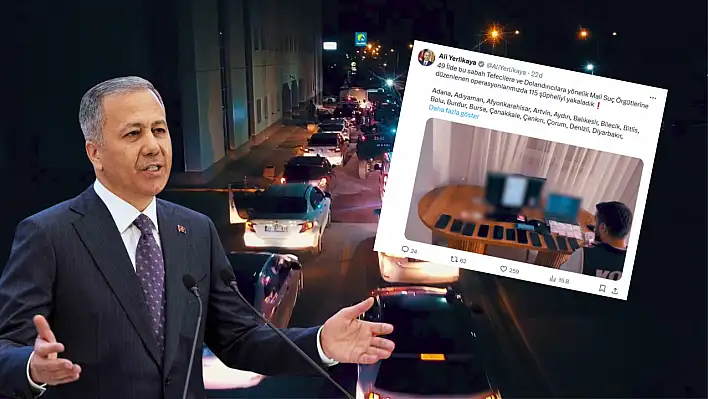 Bakan Yerlikaya paylaştı: Kayseri dahil 49 ilde tefecilik, rüşvet, sahtecilik, dolandırıcılık operasyonu!