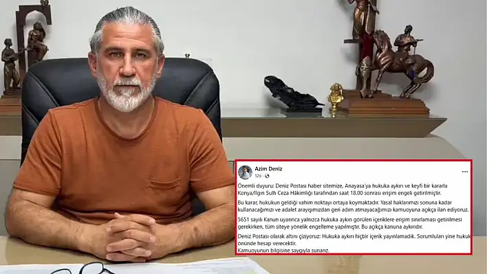 Basın tarihinde bir ilk: Kayseri Deniz Postası'na erişim engeli!