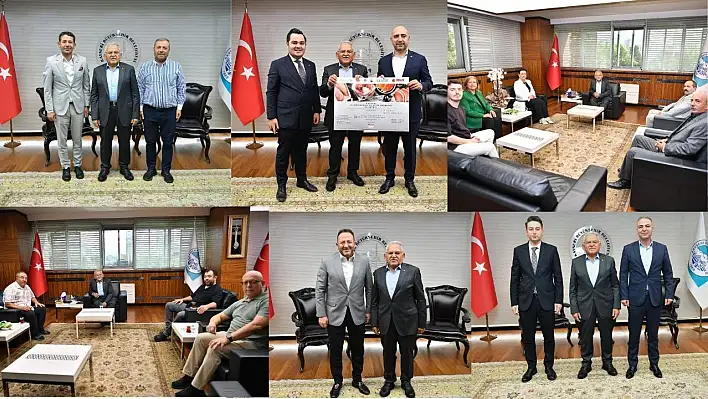 Başkan Büyükkılıç'a ziyaretçi akını