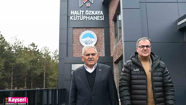 Büyükkılıç, Büyükşehir'in 10'uncu kütüphanesini inceledi