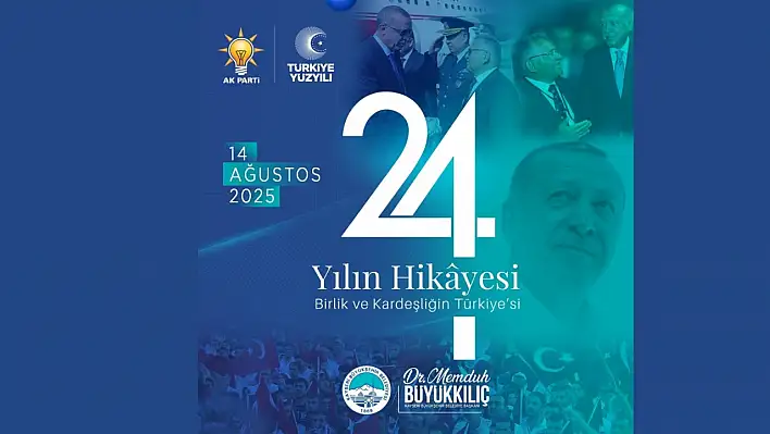 Başkan Büyükkılıç'tan 24. yıl mesajı...