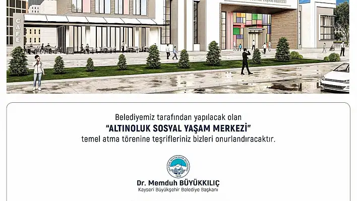 Altınoluk'a çok amaçlı Sosyal Yaşam Merkezi'nin temeli atılıyor