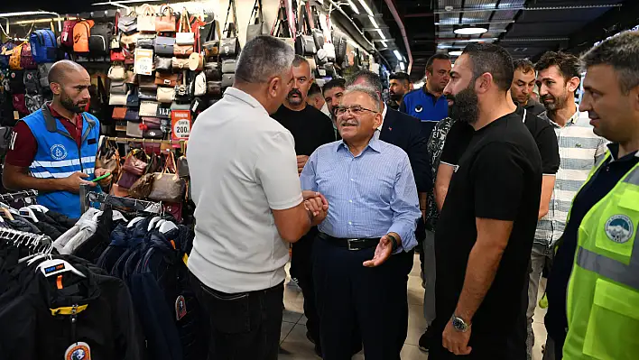 Başkan Büyükkılıç Yeraltı Çarşısı'nı ziyaret etti!