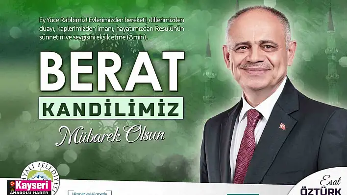 Başkan Öztürk: 'Berat gecesi, af ve mağfiret gecesidir'