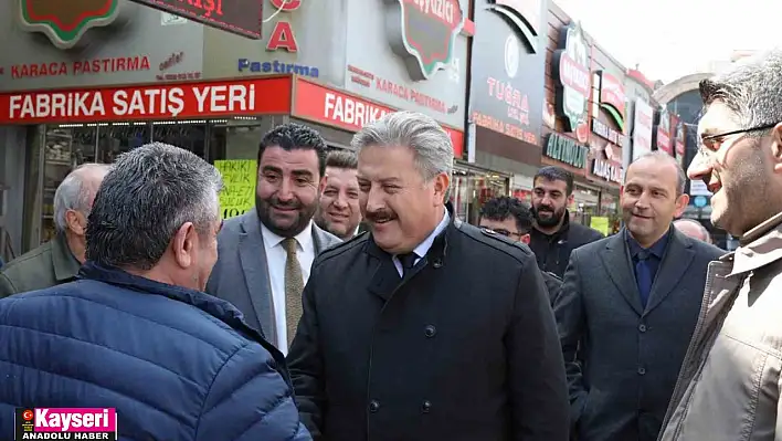 Mustafa Palancıoğlu pastırmacılar çarşısı esnafını ziyaret etti