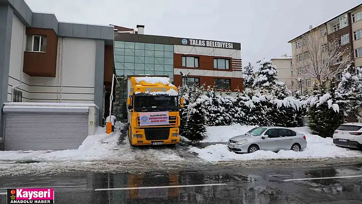 Talas'ta yardım tırı gönderdi