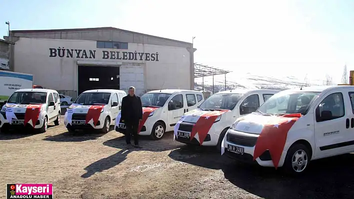 Bünyan Belediyesi araç filosu büyümeye devam ediyor