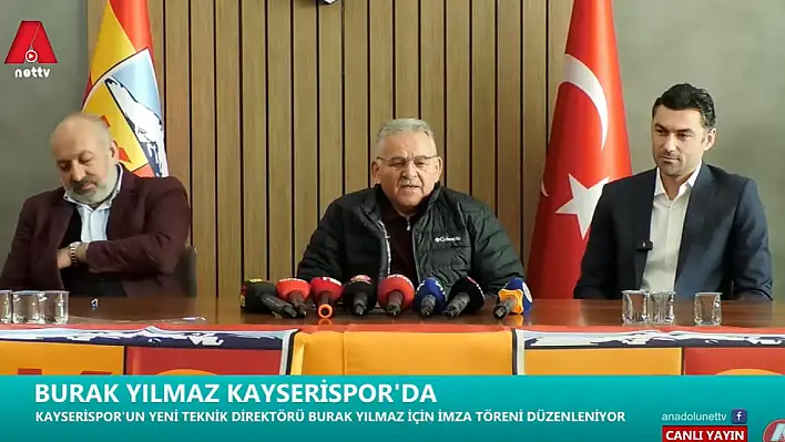 Büyükkılıç'tan canlı yayında 'transfer tahtası' müjdesi