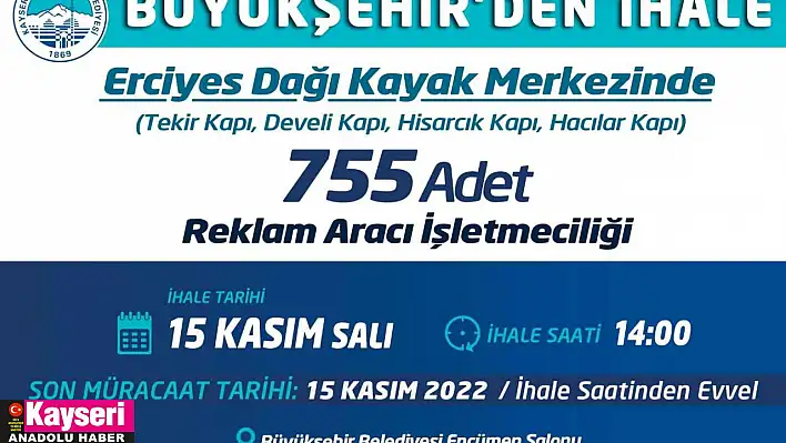 Büyükşehir'den ihale