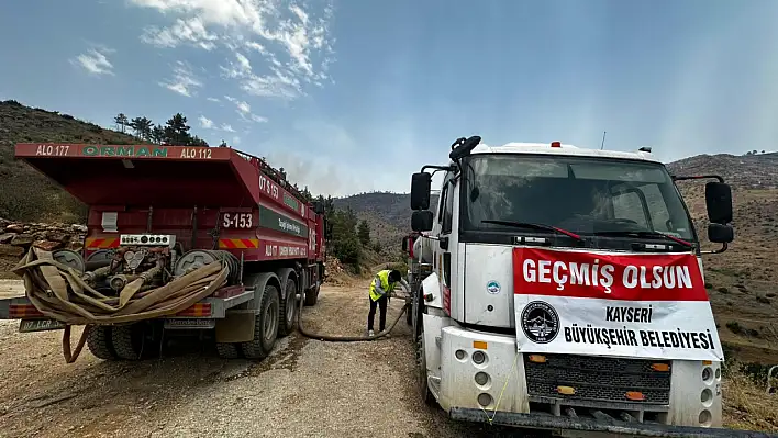 Büyükşehir'den orman yangınlarının sürdüğü Mersin'e destek!