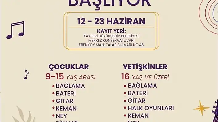 Büyükşehir'den yaz kursları