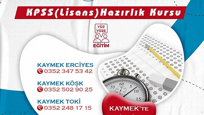 KAYMEK'ten bir ilk daha: 'Yüz yüze KPSS lisans kursu'