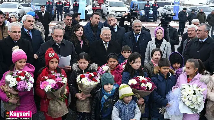 Çatakdere'de ilk doğalgaz yandı