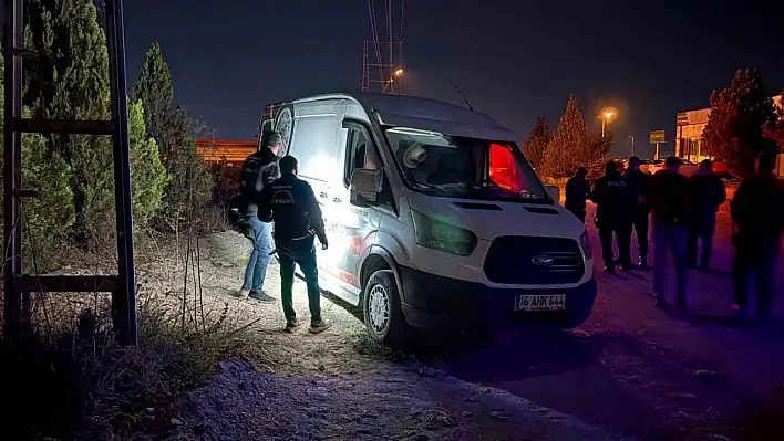 Kayseri'de panelvan sürücüsüne tüfekli saldırı