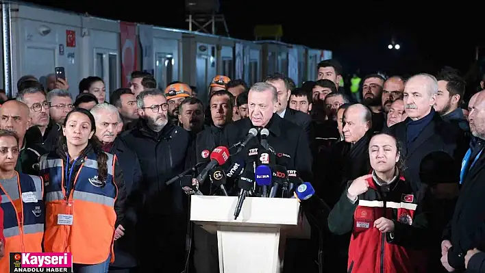 Cumhurbaşkanı Erdoğan'dan Kayseri'ye teşekkür