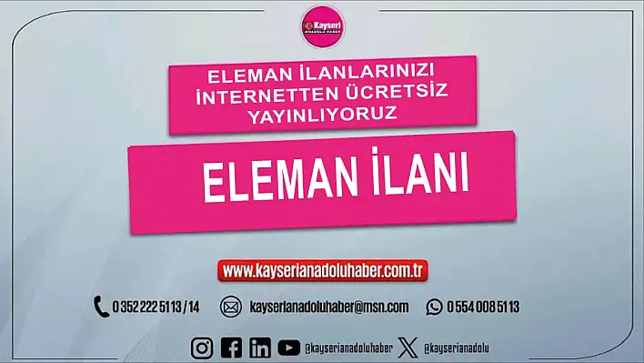 Demsaç Çatı Kaplama ve İzalasyon Malz. Tic. A.Ş. eleman ilanı