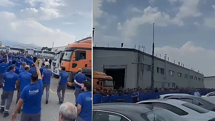Dev firmanın Kayseri'deki yüzlerce çalışanı greve başladı: Yuh sesleri yükseldi!